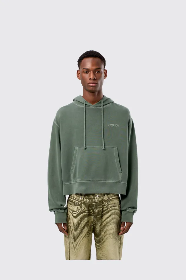 Jersey Women Camper Hoodie Green Cotton Hoodie