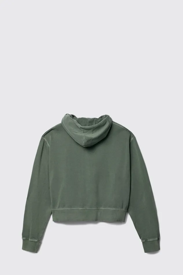 Jersey Women Camper Hoodie Green Cotton Hoodie