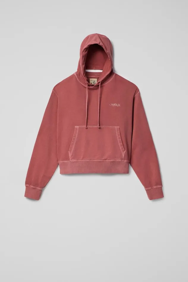 Jersey Women Camper Hoodie Red Cotton Hoodie