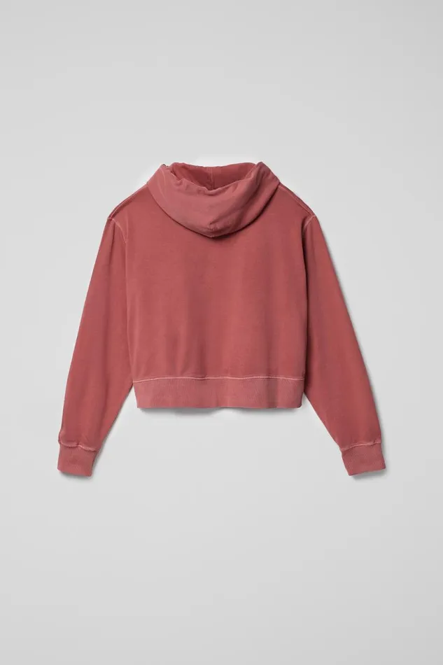 Jersey Women Camper Hoodie Red Cotton Hoodie
