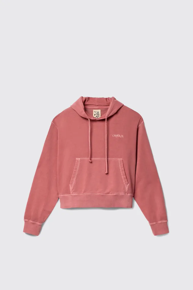 Jersey Women Camper Hoodie Red Cotton Hoodie