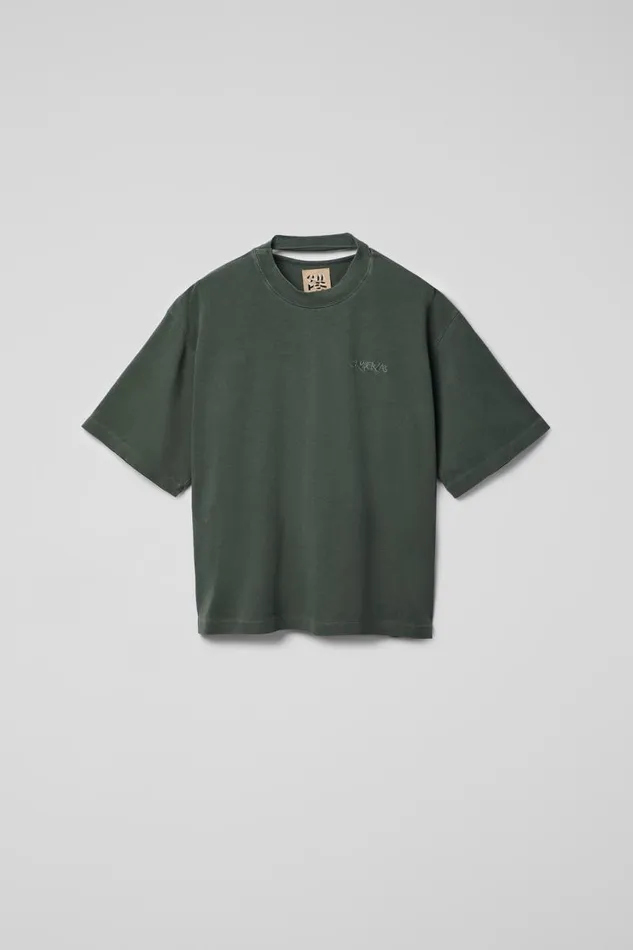 Jersey Women Camper TShirt Green Cotton Tshirt Jersey Women Camper TShirt Green Cotton Tshirt