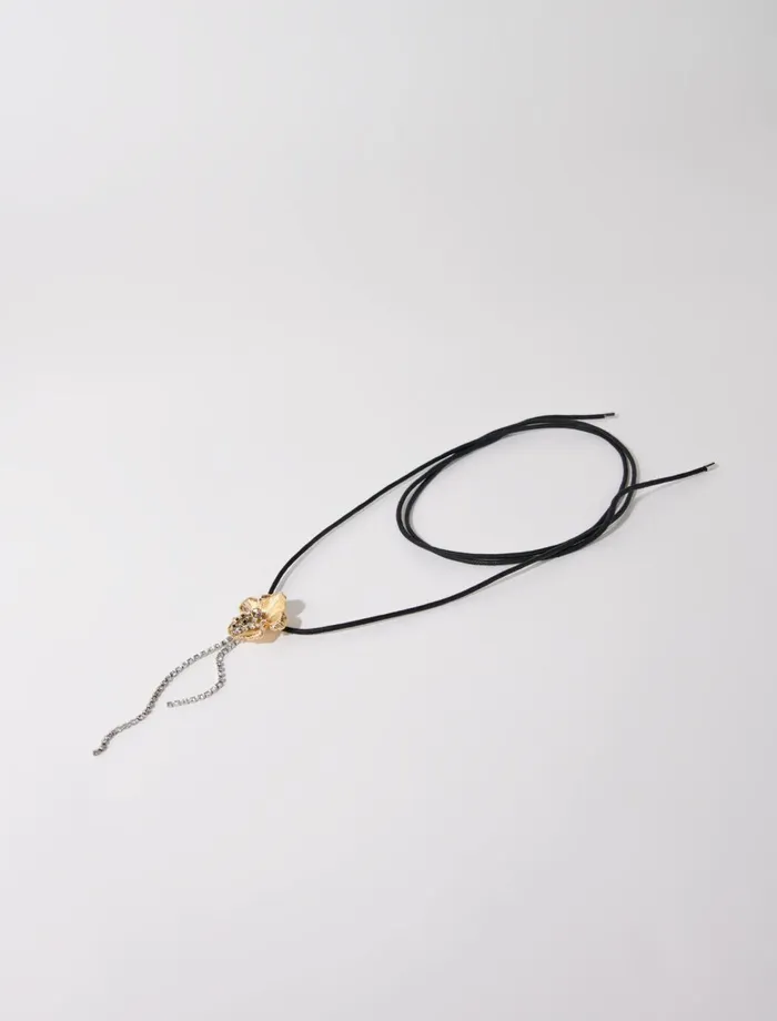 Jewelry Women Maje Flower Necklace Gold