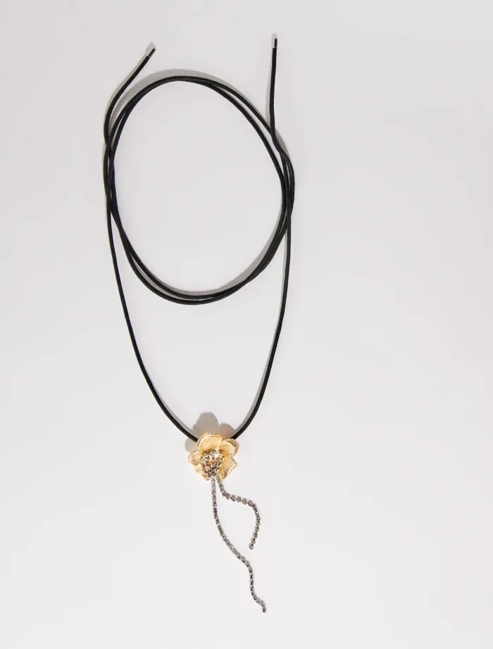 Jewelry Women Maje Flower Necklace Gold
