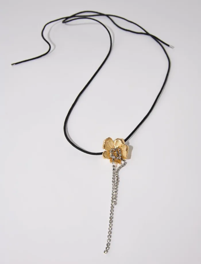 Jewelry Women Maje Flower Necklace Gold