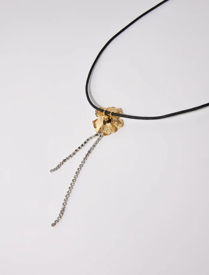 Jewelry Women Maje Flower Necklace Gold