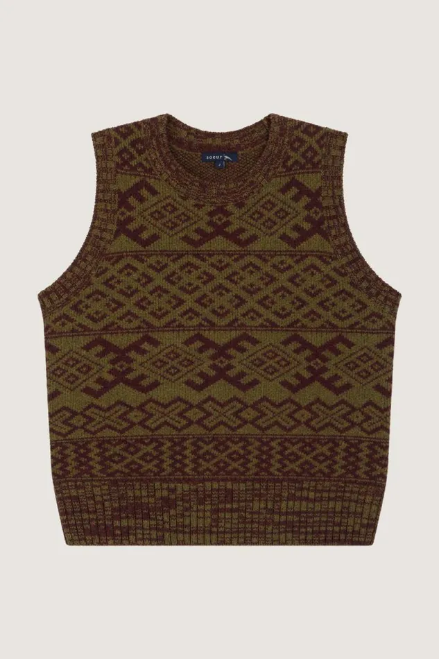 Jumpers and Cardigans Women Soeur VIRGO JUMPER Plumkhaki