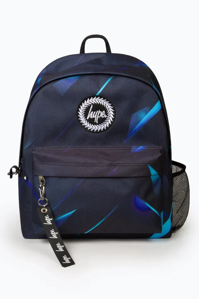 Just Hype Backpacks Hype Kids Black Blue Edge Backpack