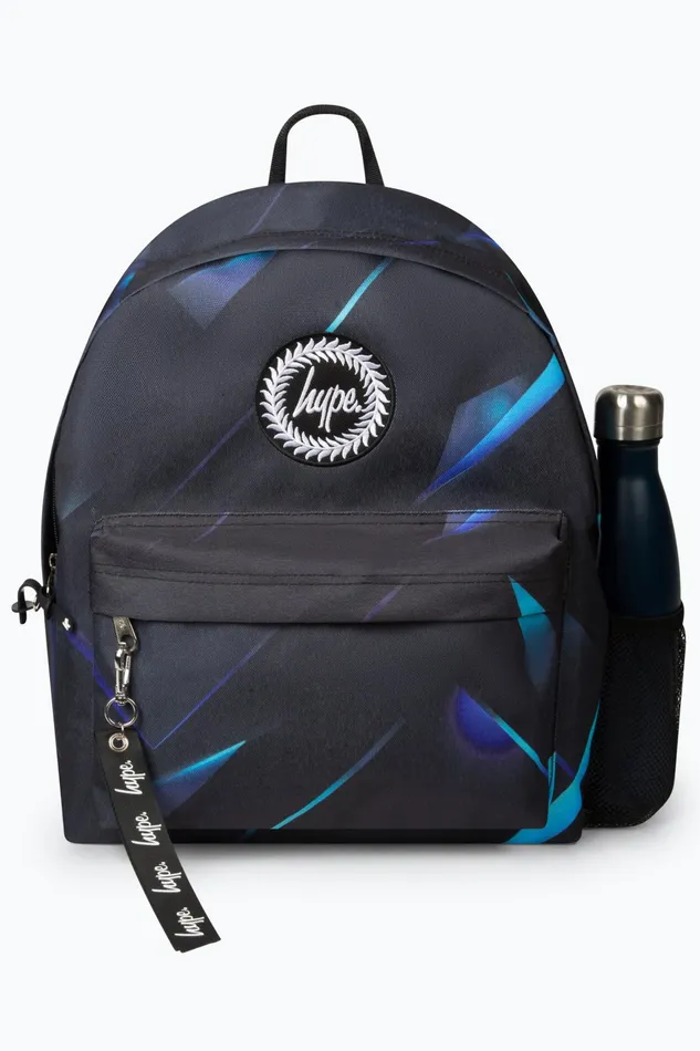 Just Hype Backpacks Hype Kids Black Blue Edge Backpack