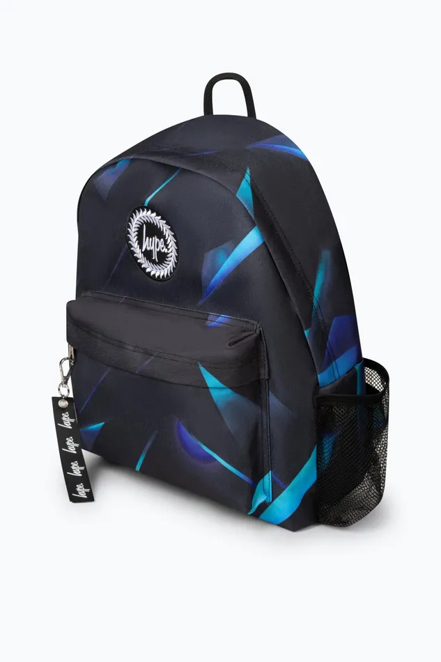 Just Hype Backpacks Hype Kids Black Blue Edge Backpack