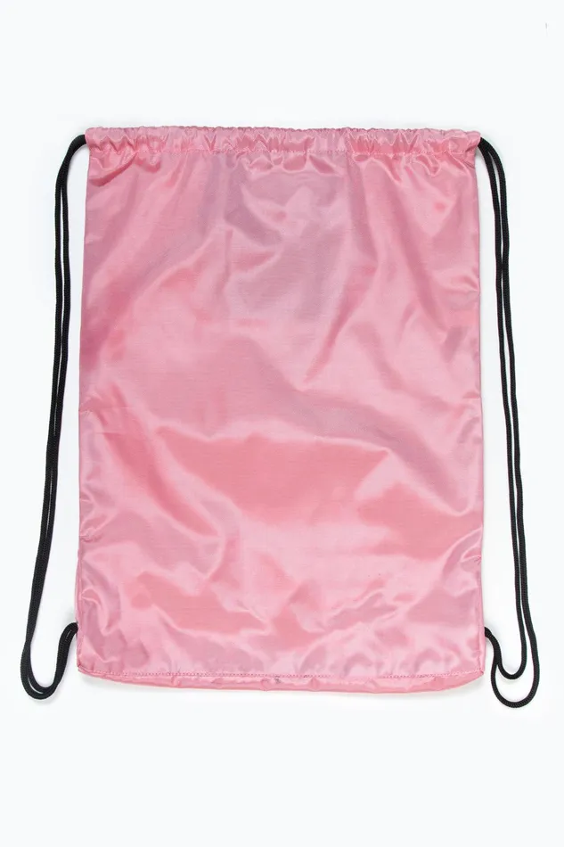 Just Hype Drawstring Bags Hype Pink Crest Drawstring Bag