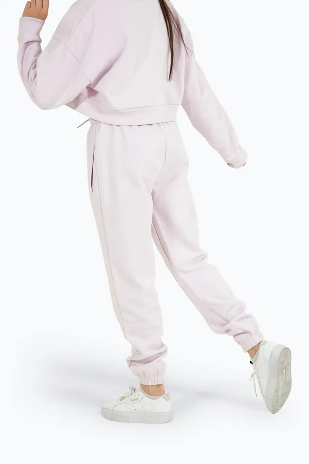 Just Hype Joggers Hype Girls Lilac Script Joggers