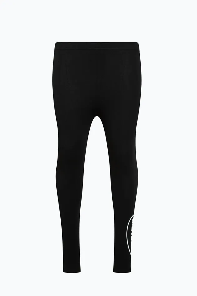 Just Hype Leggings and Bralettes Hype Kids Black Y2K Logo Leggings
