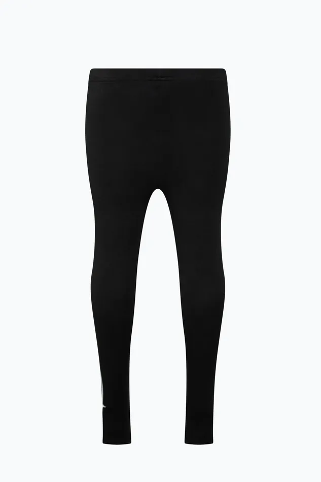 Just Hype Leggings and Bralettes Hype Kids Black Y2K Logo Leggings