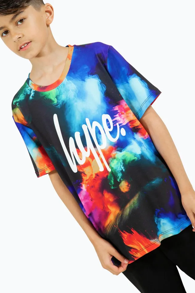 Just Hype TShirts and Vests Hype Boys Multi Splash TShirt