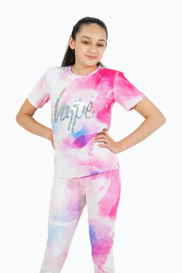 Just Hype TShirts Hype Girls Pink Space TShirt