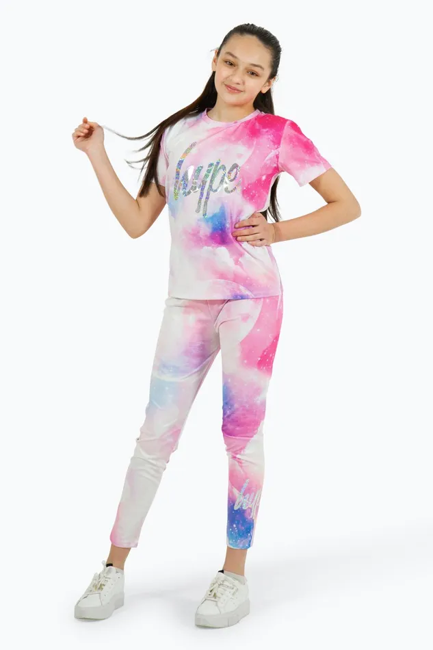 Just Hype TShirts Hype Girls Pink Space TShirt