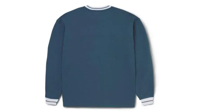 Karhu Blocked Logo Sweatshirt Blue Wing Teal White Men Sweatshirts