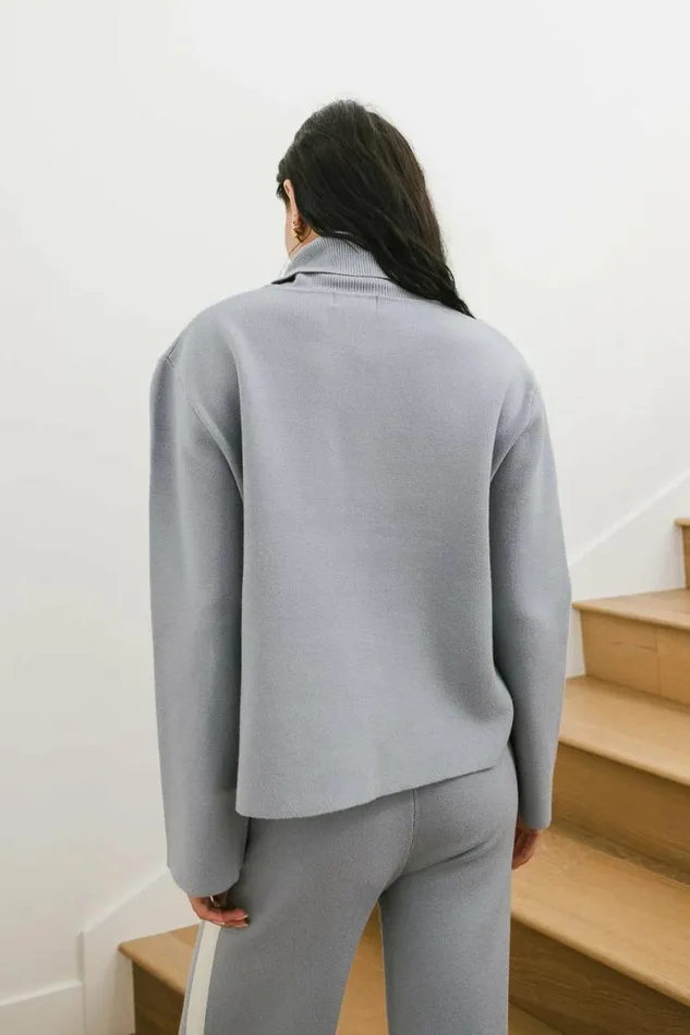 Kiara Knit Sweater In Blue Blue Women Bohme Sets