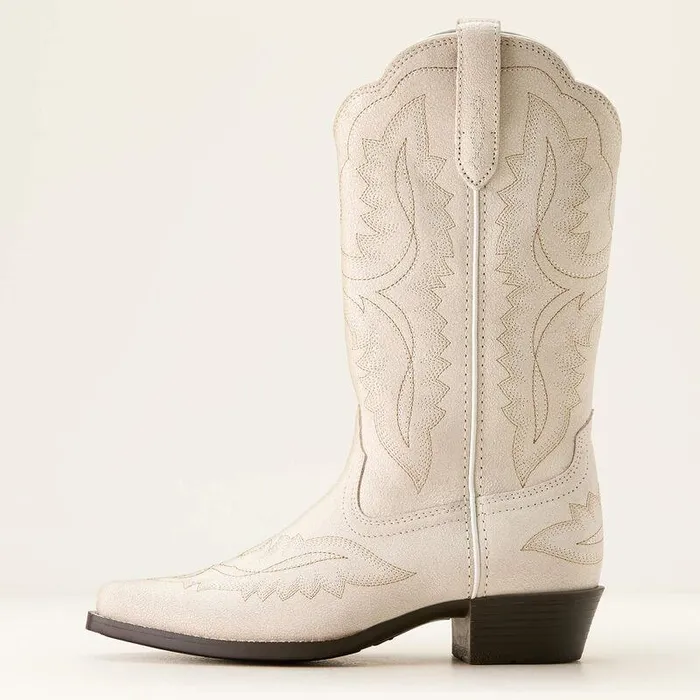 Kids Big Kids039 Footwear Ariat Casanova Western Boot Distressed Ivory