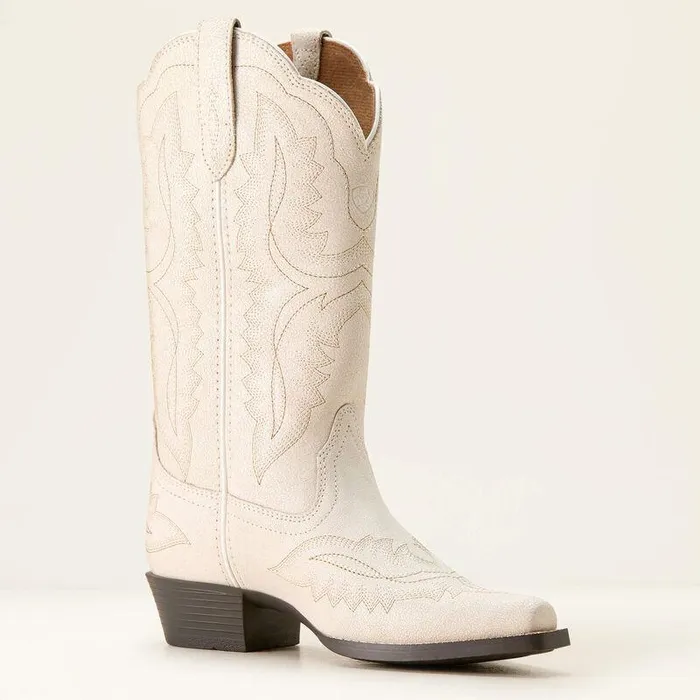 Kids Big Kids039 Footwear Ariat Casanova Western Boot Distressed Ivory