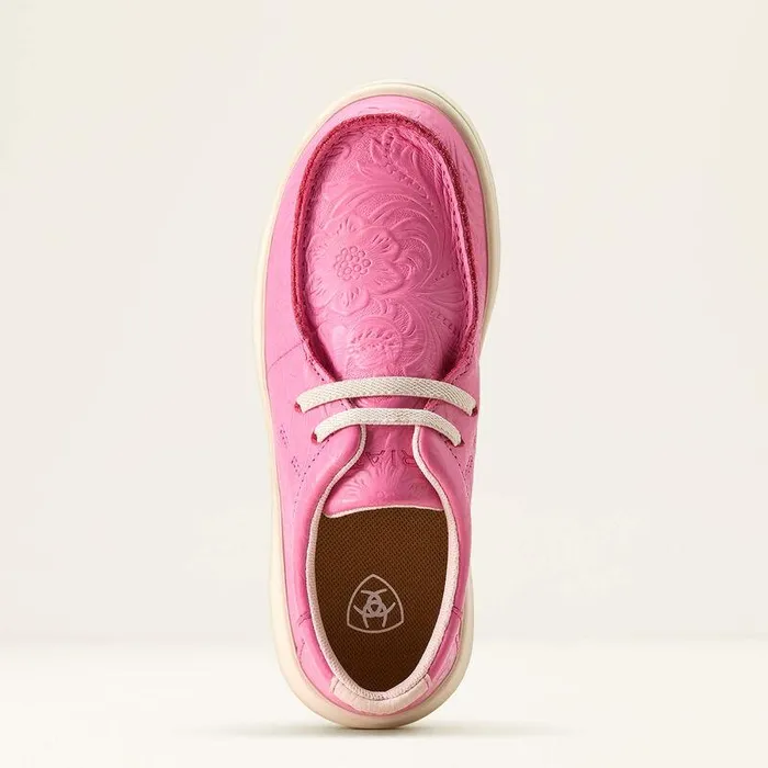 Kids Big Kids039 Footwear Ariat Hilo Hot Pink Floral Emboss