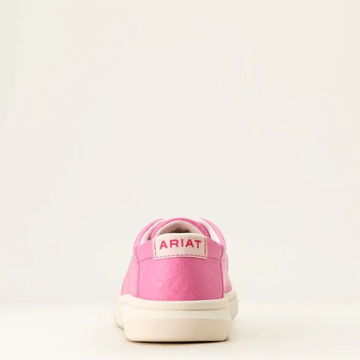 Kids Big Kids039 Footwear Ariat Hilo Hot Pink Floral Emboss