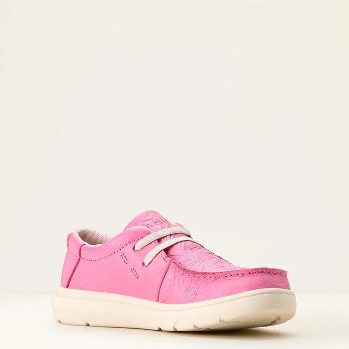 Kids Big Kids039 Footwear Ariat Hilo Hot Pink Floral Emboss