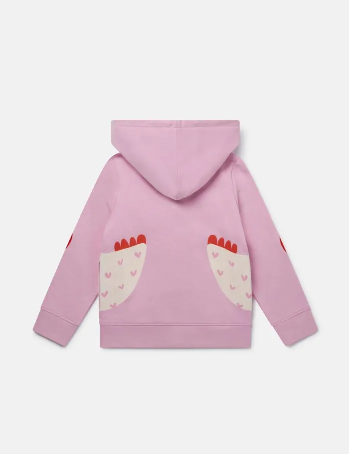 Kids Chicken Graphic Zipper Sweatshirt Pink Stella McCartney Sweaters and Cardigans Kids Chicken Graphic Zipper Sweatshirt Pink Stella McCartney Sweaters and Cardigans