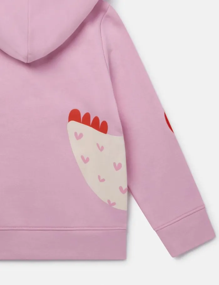 Kids Chicken Graphic Zipper Sweatshirt Pink Stella McCartney Sweaters and Cardigans Kids Chicken Graphic Zipper Sweatshirt Pink Stella McCartney Sweaters and Cardigans