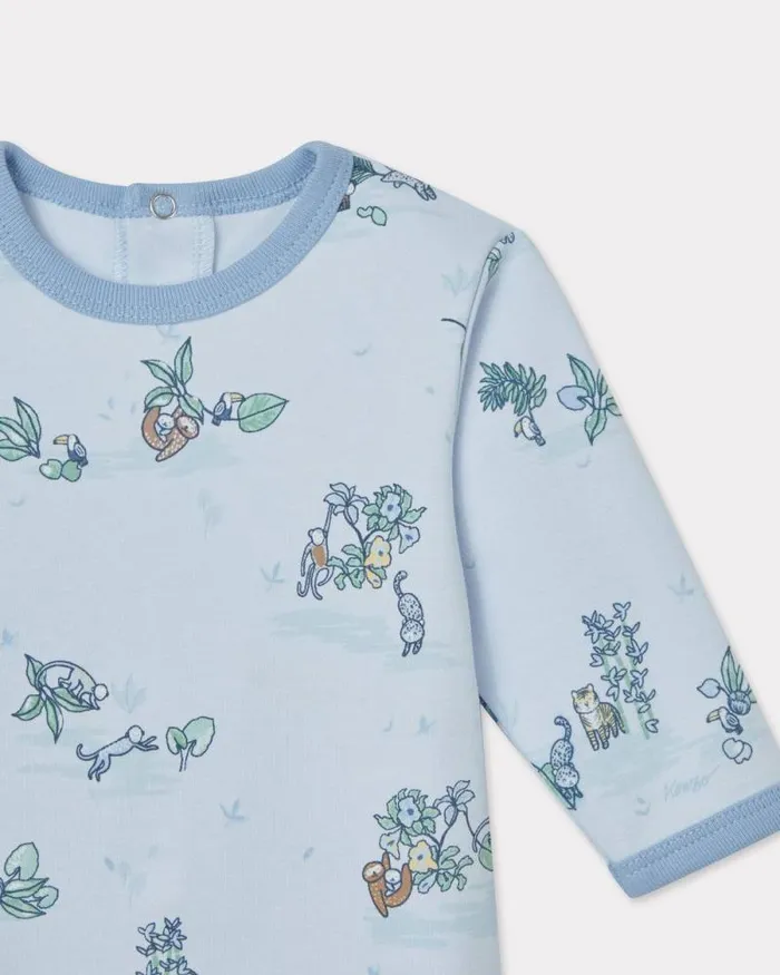 Kids Cotton Newborn Set Light Blue Kenzo Babies 1 Month 8211 2 Years