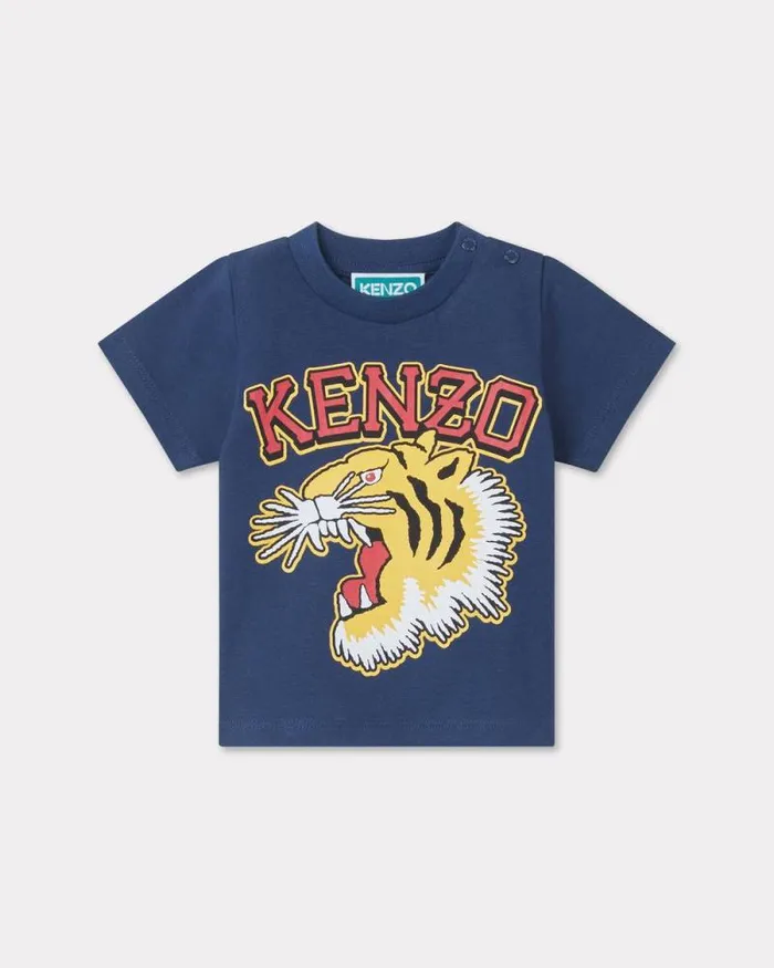 Kids Cotton Tshirt Blue Black Kenzo Babies 1 Month 8211 2 Years
