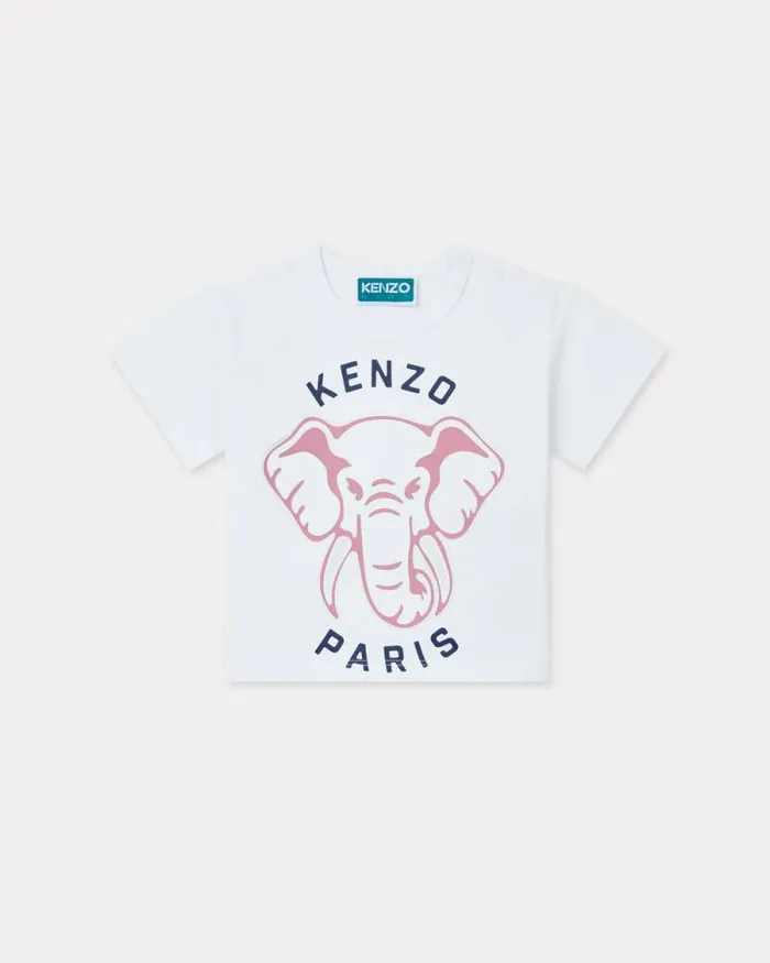 Kids Cotton Tshirt White Kenzo Babies 1 Month 8211 2 Years