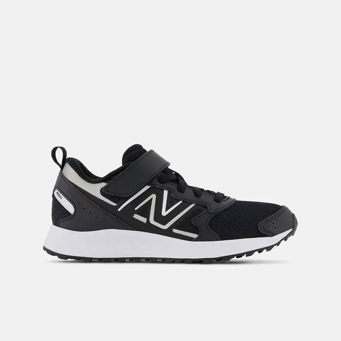 Kids Fresh Foam 650 Bungee Lace With Top Strap Black With Metallic Silver And White New Balance Size 105 8211 3