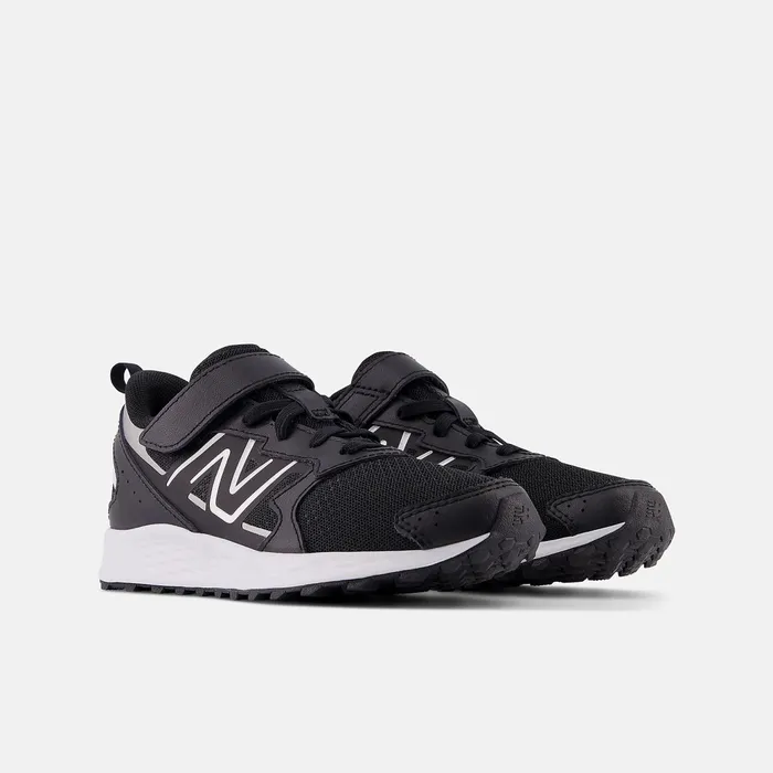 Kids Fresh Foam 650 Bungee Lace With Top Strap Black With Metallic Silver And White New Balance Size 105 8211 3