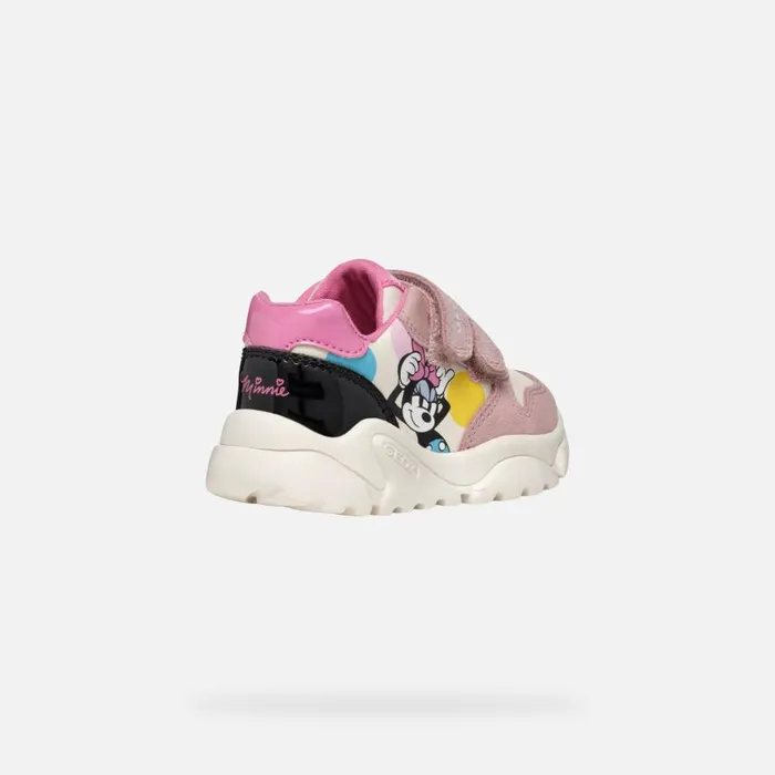 Kids Geox Sneakers CIUFCIUF BABY Light IvoryOld Rose Minnie Light Ivoryold Rose