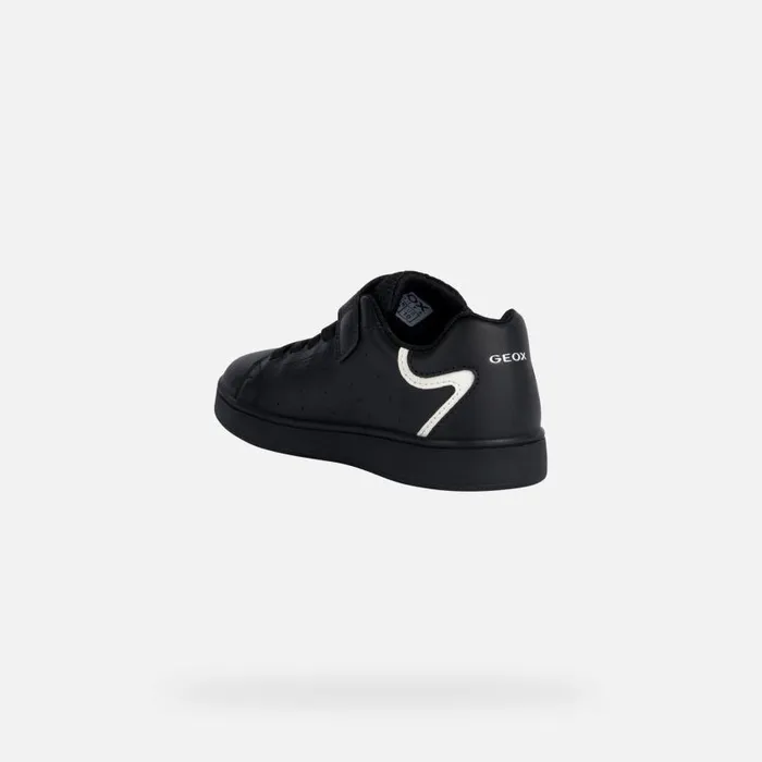 Kids Geox Sneakers ECLYPER Kids039s Black Low Top Sneakers ESSENTIALS Black