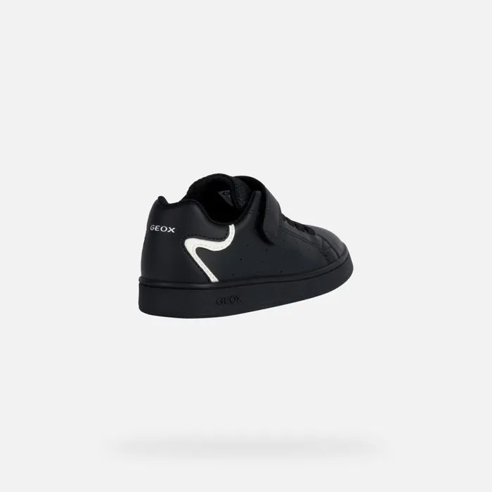 Kids Geox Sneakers ECLYPER Kids039s Black Low Top Sneakers ESSENTIALS Black