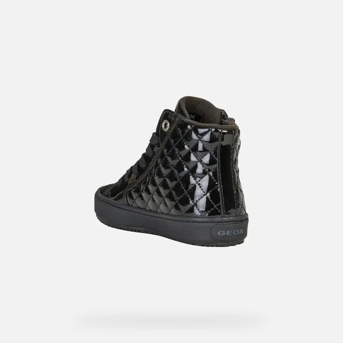 Kids Geox Sneakers KALISPERA D High Top Sneakers Black Junior Girl Geox Black