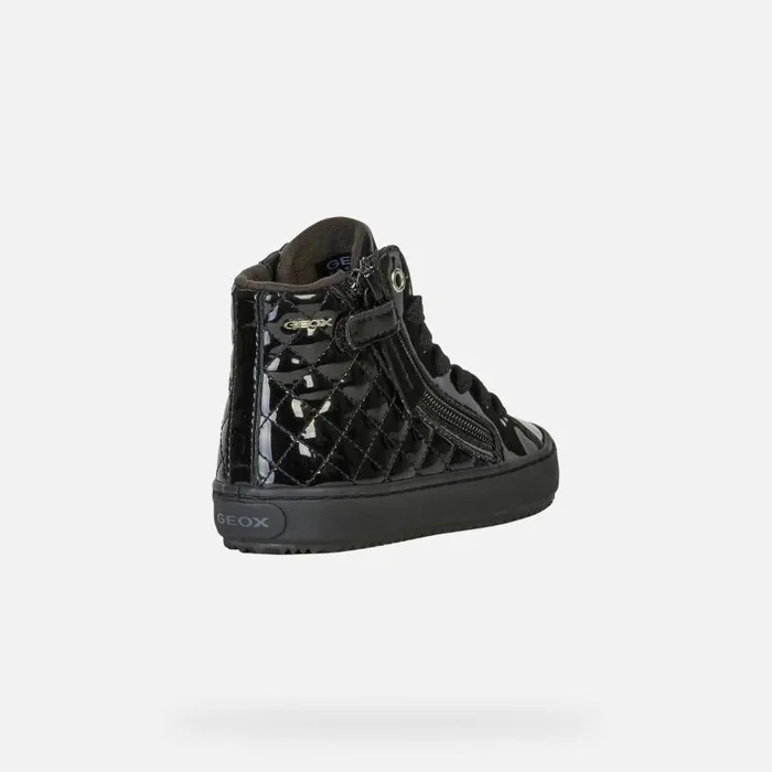 Kids Geox Sneakers KALISPERA D High Top Sneakers Black Junior Girl Geox Black