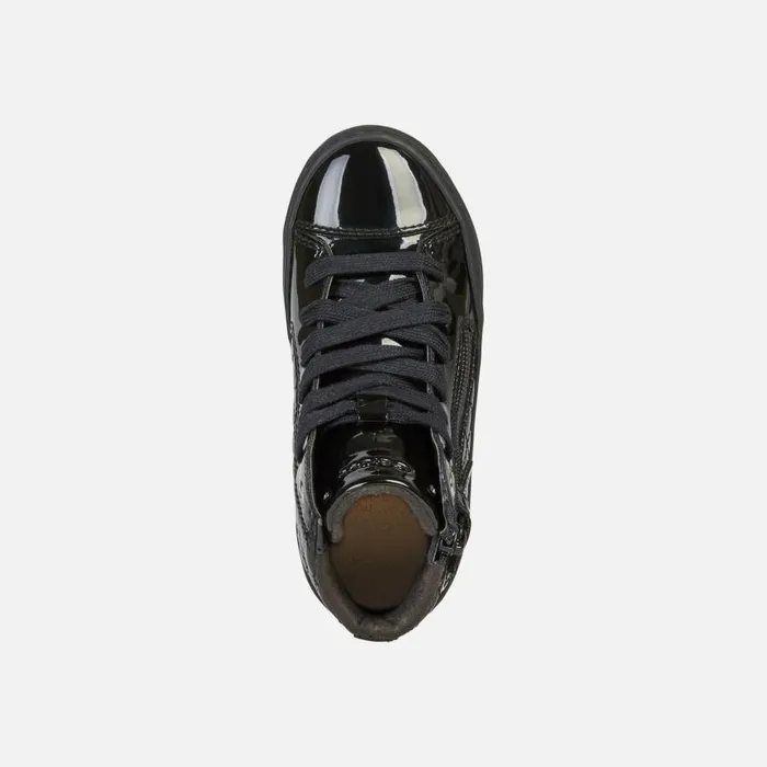 Kids Geox Sneakers KALISPERA D High Top Sneakers Black Junior Girl Geox Black