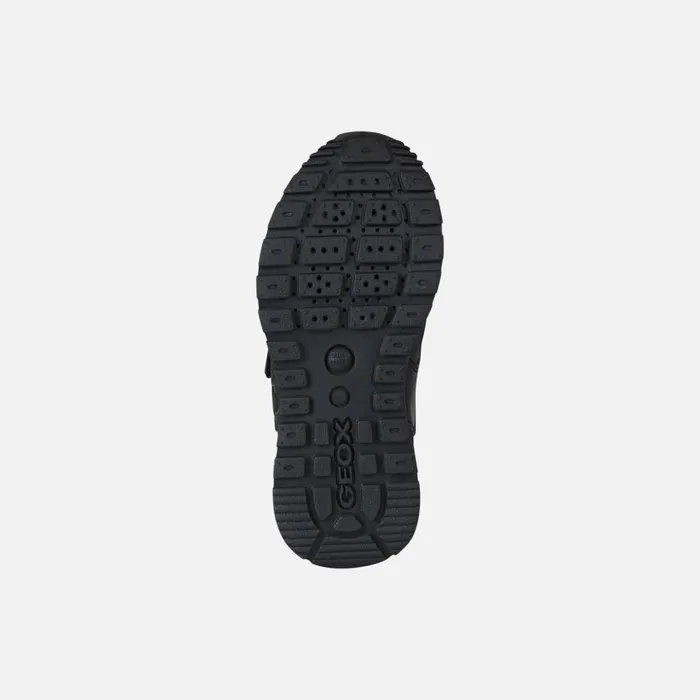 Kids Geox Sneakers PAVEL Kids039s Black Sneakers With Straps UNIFORM Black