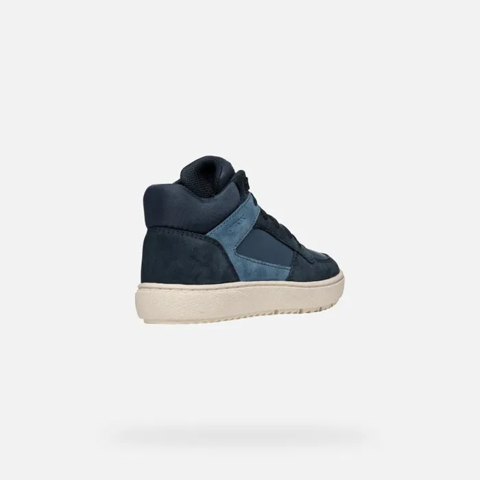 Kids Geox Sneakers THELEVEN BOY Light NavyNavy High Top Sneakers Light Navynavy
