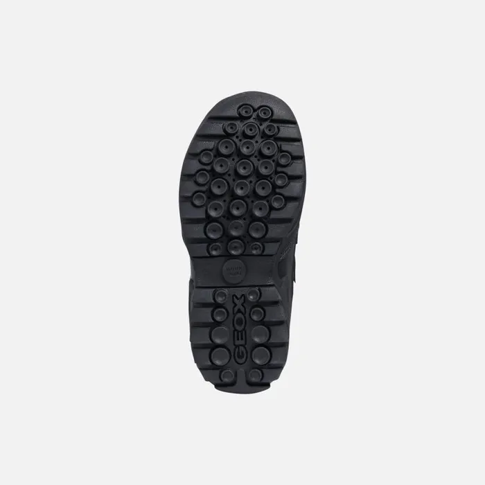 Kids Geox Uniform Shoes NEW SAVAGE B A Waterproof Shoes Black Junior Boy Geox Black