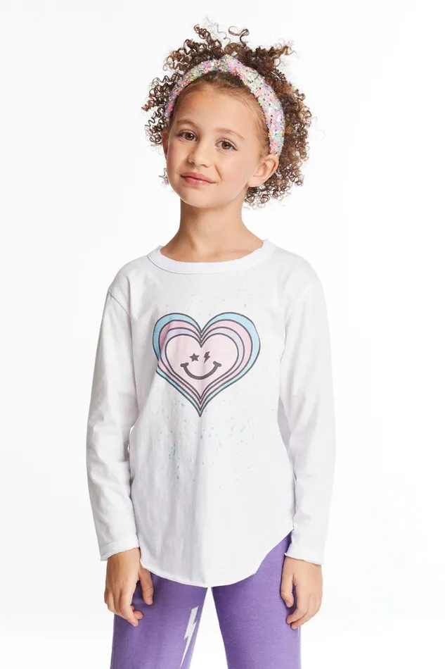 Kids Girls Chaser Brand Colorful Heart Girls Long Sleeve