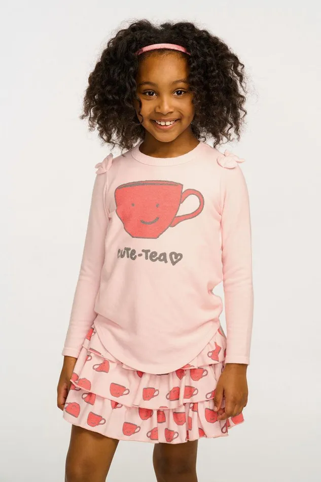 Kids Girls Chaser Brand Cute Tea Long Sleeve Tee