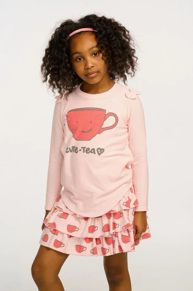 Kids Girls Chaser Brand Cute Tea Long Sleeve Tee