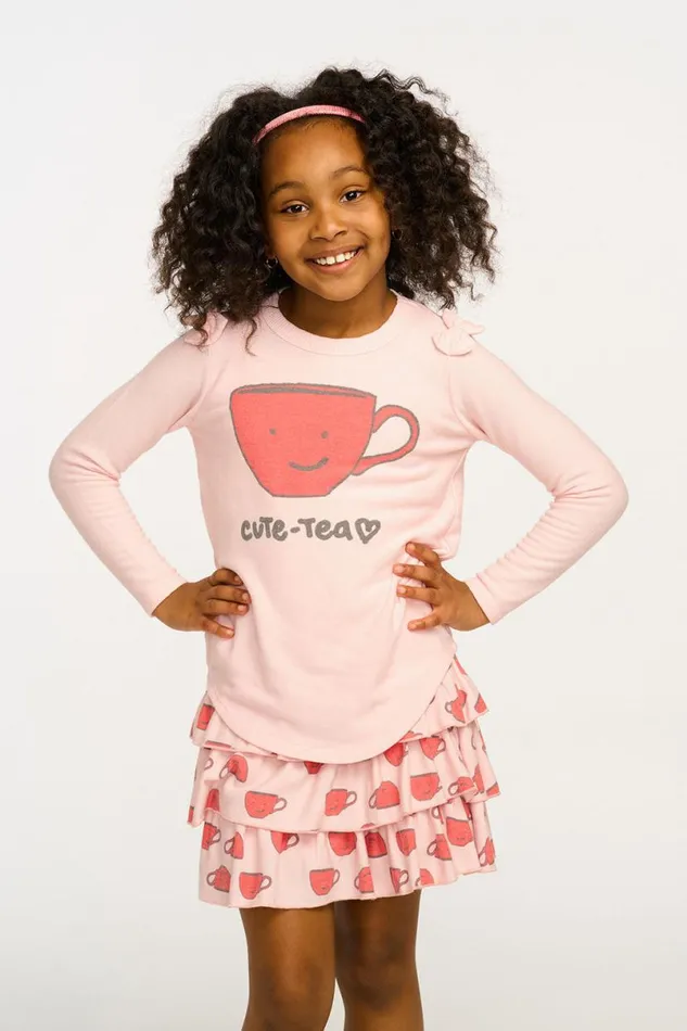 Kids Girls Chaser Brand Cute Tea Long Sleeve Tee