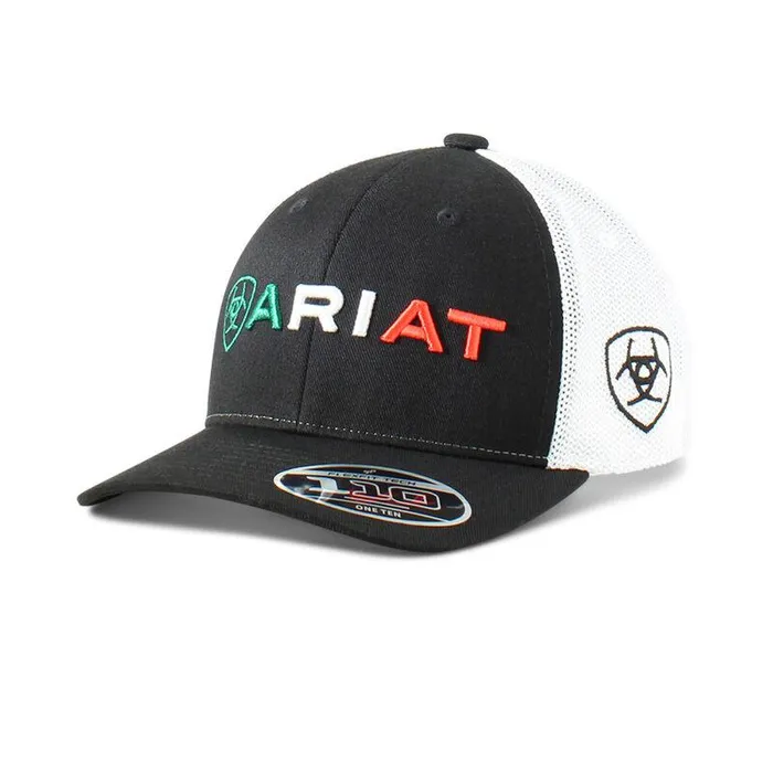 Kids Hats and Caps Ariat Mexico Logo Cap Black
