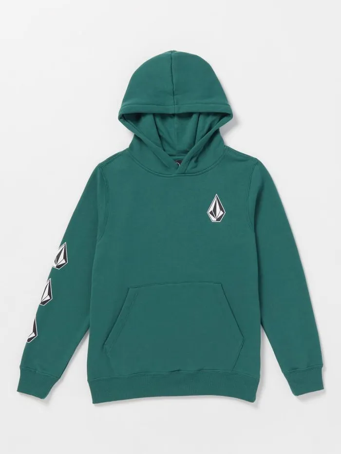 Kids Hoodies and Sweatshirts Volcom Big Boys Iconic Stone Hoodie 8211 Ranger Green